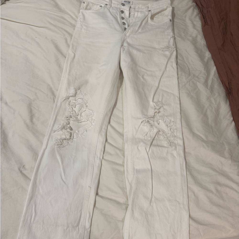 Agolde Women's Boyfriend Jeans - White